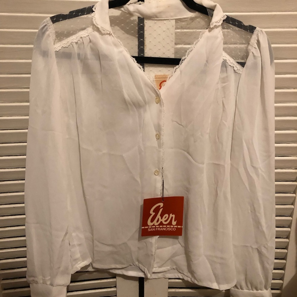 Eber San Francisco Vintage White Long Sleeve